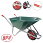 Preview: BPA Schubkarre pannensicher Vollgummirad 100l PP  Mulde ***Winter geeignet*** 