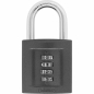 Preview: ABUS Kombinations-Hangschloss 158/50 Zahlenschloß Bügelschloss Titanium Lock-Tag 