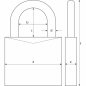 Preview: ABUS Messing Hangschloss 85/40 Lock-Tag Vorhängeschloss Bügelschloss 