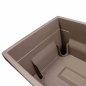 Preview: EDA Hochbeet VEG & Table City taupe 57l 76x68,5x38 cm Kunststoff Gewächshaus 