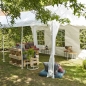 Preview: SIENA GARDEN Event Pavillon 6x12m Zelt Stahlgestell Festzelt Weiß 2,0 m Hoch 