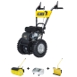 Preview: TEXAS Kehrmaschine Benzin 80 cm Schneeschieber Laubsammler Combi 800TG Set 4in1 