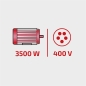 Preview: HBH Holzspalter 400V HSSD800 Brennholzspalter stehend 3,5kW 8 Tonnen 8t elektr. 