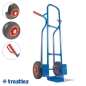 Preview: TRESTLES Profi Sackkarre robust mit Treppenrutsche Vollgummireifen 250kg S04blau 