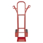 Preview: TRESTLES Sackkarre pannensicher Gleitkufe Transportkarre Profi 250kg S04 rot 