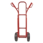 Preview: TRESTLES Sackkarre pannensicher Gleitkufe Transportkarre Profi 250kg S04 rot 