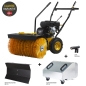 Preview: TEXAS Handy Sweep 619TG 3in1 179ccm Kehrmaschine Benzin mit Schneeschild 60cm 