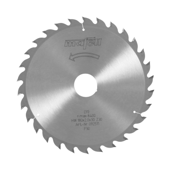 MAFELL Hartmetall Sägeblatt HM 180 x 1,4/2,0 x 30 mm - 30 Zähne - Ersatzblatt 