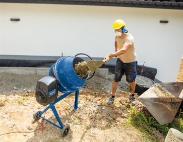 SCHEPPACH SET Mix 140 L Betonmischer Mörtelmischer inkl Siebtrommel Kompostsieb 