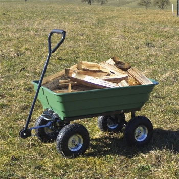 GÜDE Gartenwagen GGW 250 Abfallwagen Laubsammler Bollerwagen 75 Liter bis 250kg 