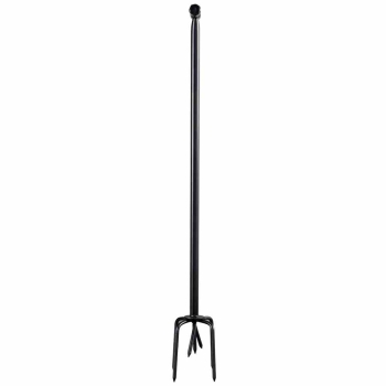 SIENA GARDEN Erdkralle Grubber 7 Zinken pulverbeschichteter Stahl 100 cm schwarz 