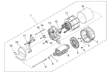 MATRIX Ersatzteil Schwungrad für Stromerzeuger Stromgenerator PG 6000 D Silent 