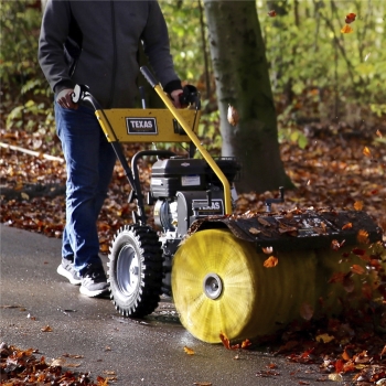 TEXAS Kehrmaschine Benzin Schneeräumer Grastrimmer Laubsammler Combi 800TG 4in1 