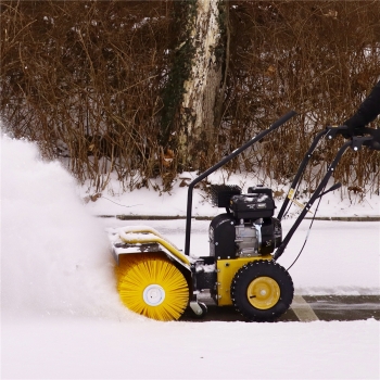 TEXAS Kehrmaschine Benzin mit Schneeschild Schneefräse HandySweep 650TGE E-Start
 