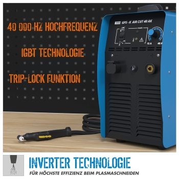 GÜDE Plasmaschneider Plasma Cutter Plasmaschneidgerät GPS-K AIR CUT 40 AK 