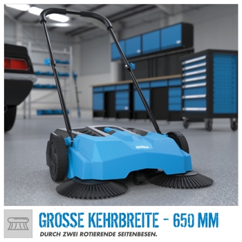 GÜDE Kehrmaschine Handkehrmaschine Handbesen Kehrer GKM 650 65cm Kehrbreite 