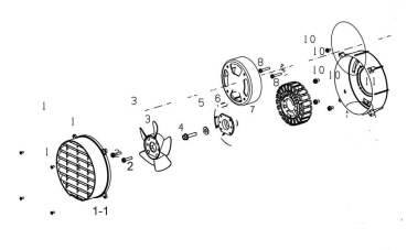 MATRIX Ersatzteil Lüfterrad für Benzin Stromerzeuger Stromgenerator IG 2000i 