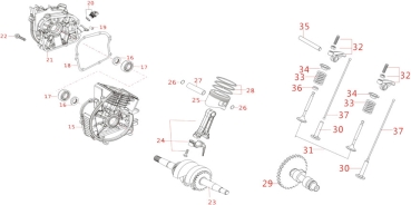 MATRIX Ersatzteil Bolzen für Kolben Stromerzeuger Generator PG 3000i-USB 