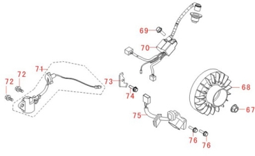 MATRIX Ersatzteil Öl Sensor Stromerzeuger PG 2000i-2 