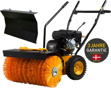 TEXAS Kehrmaschine Benzin mit Schneeschild Schneefräse Handy Sweep 650TG 212ccm 