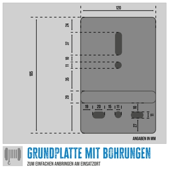 GÜDE Gurtwinde GGHW 900/8 900kg Zugkraft 8 Meter Gurtlänge 5cm Breite Softgriff 