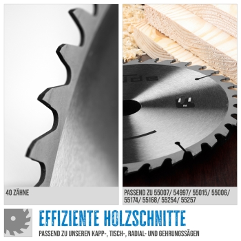 GÜDE Holzsägeblatt HM 210x30 mm - 40 Zähne - Ersatzblatt Sägeblatt 