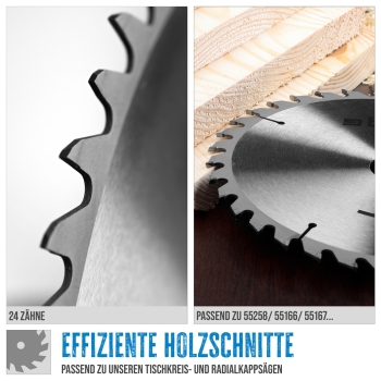 GÜDE Holzsägeblatt HM 254x30 mm - 24 Zähne - Ersatzblatt Sägeblatt 