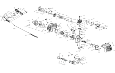 MATRIX Ersatzteil Starterfeder Rückholfeder Motorsense Rasentrimmer BMT 750 