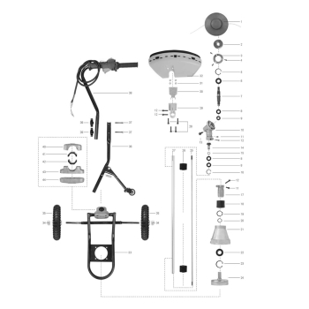 MATRIX Ersatzteil obere Druckplatte für Rasentrimmer Motorsense MBMS 1250 