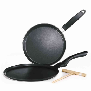 KRÜGER Crêpes Pfanne, Wendepfanne, Pfannkuchen-Pfanne, "Delta" 28cm ***NEU*** 