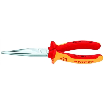 KNIPEX 0302283 Flachrundzange 200mm gerade Backen Schutzisoliert 1000V 