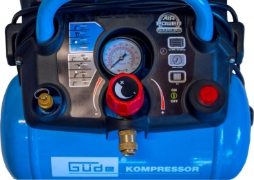 GÜDE Kompressor Druckluftkompressor Luftkompressor 190/08/6 230V Zubehör 6-tlg. 