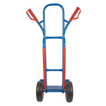 TRESTLES Profi Sackkarre robust mit Treppenrutsche Vollgummireifen 250kg S04blau 