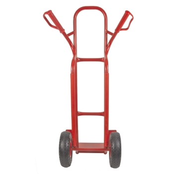 TRESTLES Sackkarre pannensicher Gleitkufe Transportkarre Profi 250kg S04 rot 