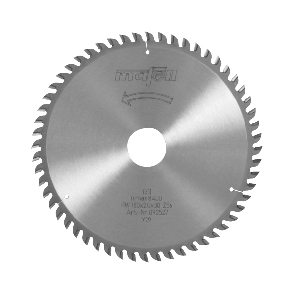 MAFELL Hartmetall Sägeblatt HM 180 x 1,2/2,0 x 30 mm - 56 Zähne - Ersatzblatt 