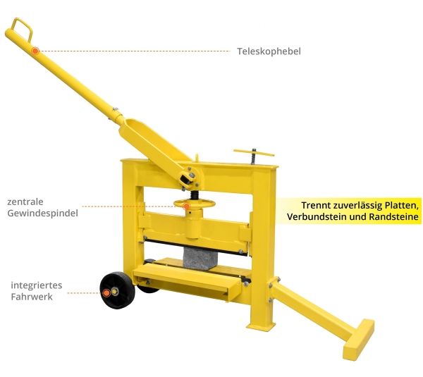 GÜDE Steintrenner Steinknacker Pflasterknacker Steinspalter Brecher GSK 140/420 