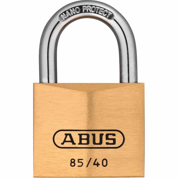 ABUS Messing Hangschloss 85/50 Lock-Tag Vorhängeschloss Bügelschloss 