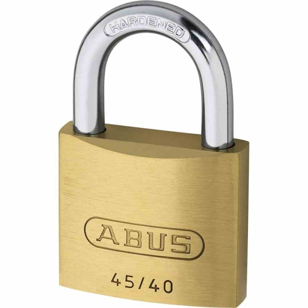 ABUS Vorhangschloss Messing 45/40 Twins 2er Set gleichschließend 2 Stück 40mm 