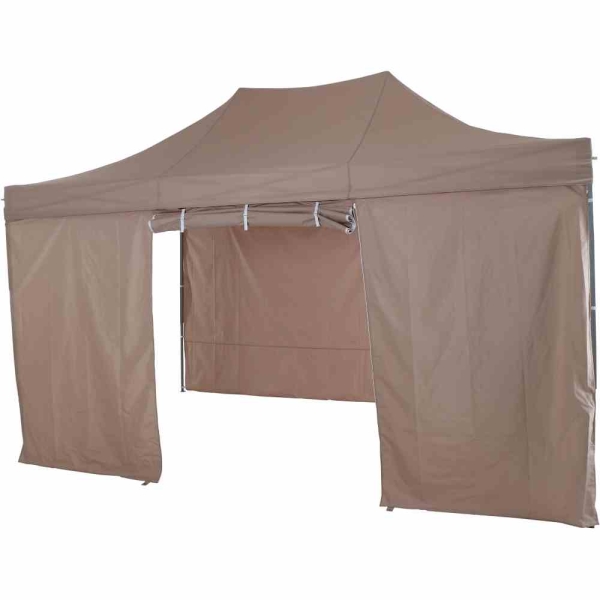 SIENA GARDEN Allrounder Pavillon Faltpavillon 300 x 450 cm rechteckig taupe 