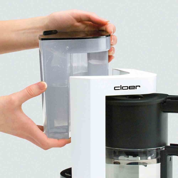 CLOER Kaffeemaschine 5981 5 Tassen abnehmbarer Wassertank Glaskanne Tropf-Stopp 