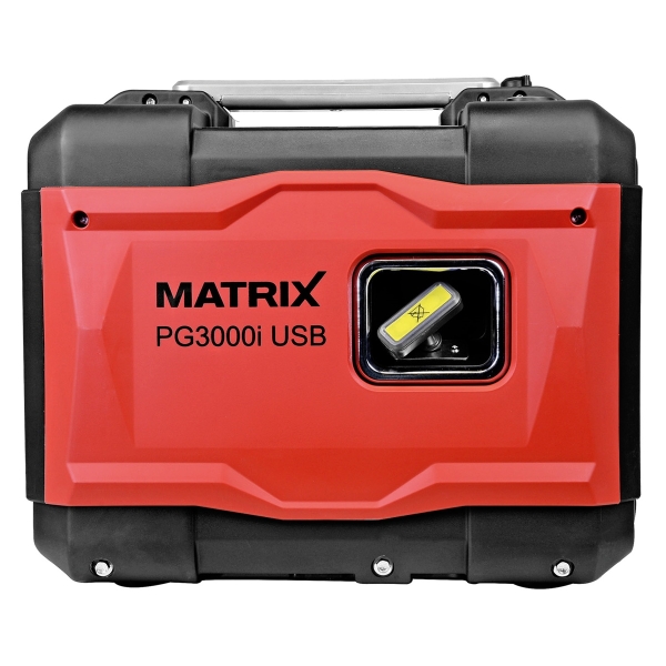 MATRIX Inverter Notstromaggregat Stromerzeuger Benzin 3300W PG3000i-USB 149cm³ 