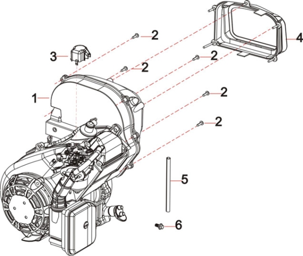 MATRIX Ersatzteil Sechskantschraube für Stromerzeuger Generator PG 3000i-USB 