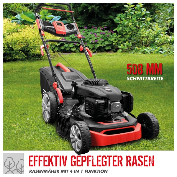 GÜDE Benzin Rasenmäher Mäher 51 cm Schnittbreite Radantrieb BIG WHEELER 514.7 R 