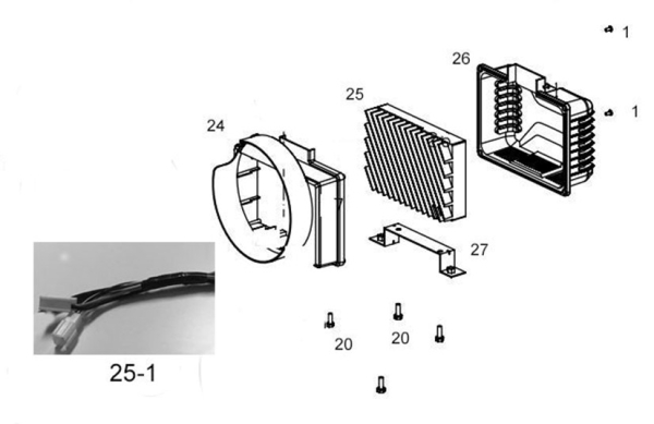 MATRIX Ersatzteil Kabel Invertereinheit für Stromerzeuger Generator IG 2000i 