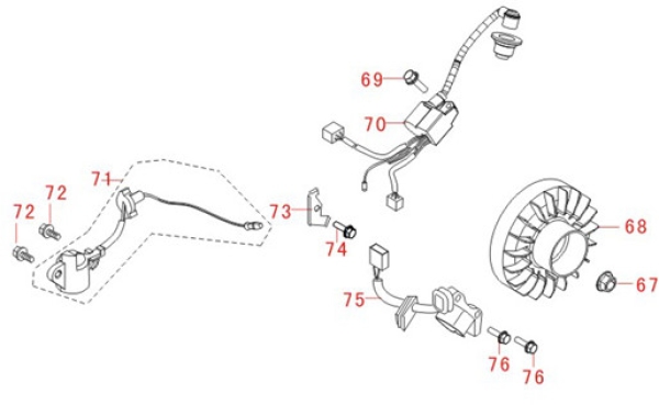 MATRIX Ersatzteil Öl Sensor Stromerzeuger PG 2000i-2 