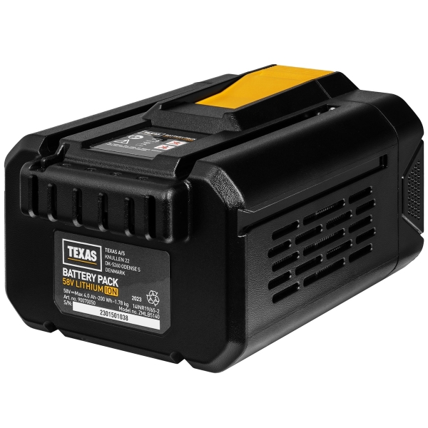 TEXAS Akku 58V 4.0Ah Ersatzakku Systemakku für 58 Volt Akkuserie 90070050 