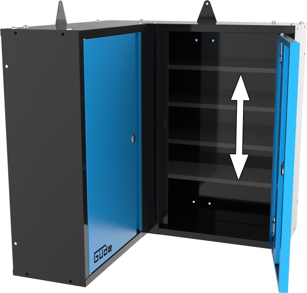 GÜDE Werkstatteinrichtung Set Wandschrank Eckschrank Werkzeugschrank 3-teilig 
