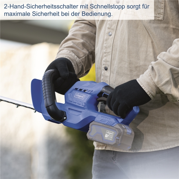 Scheppach Akku Heckenschere 20V 51 cm Trimmer Schnittlänge C-HT570-X ohne Akku 