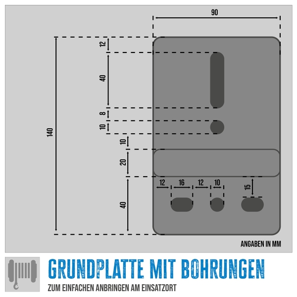 GÜDE Gurtwinde GGHW 540/8 540kg Zugkraft | 8 Meter Länge | 5cm Breit 