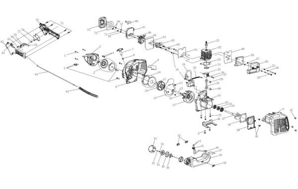 MATRIX Ersatzteil Startrad für Benzin Motorsense Rasentrimmer BMT 750 